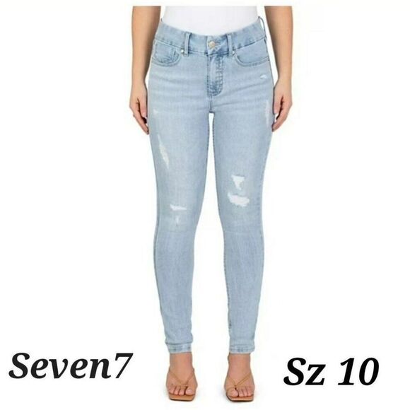 Seven7 Women's Tummyless High Rise Slimming Control Jeans Size 10 - Picture 1 of 7